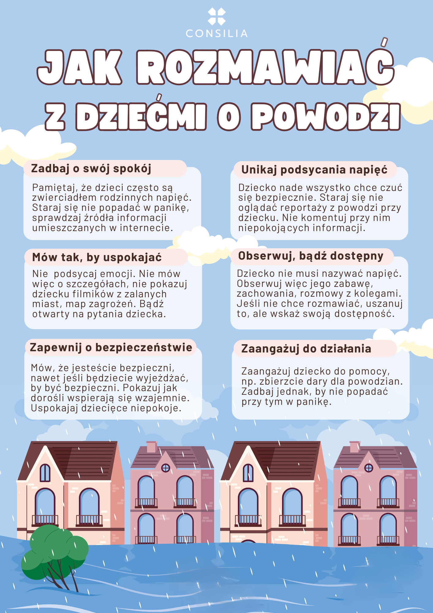 Jak rozmawiać z dzieckiem o powodzi? Praktyczne wskazówki dla rodziców