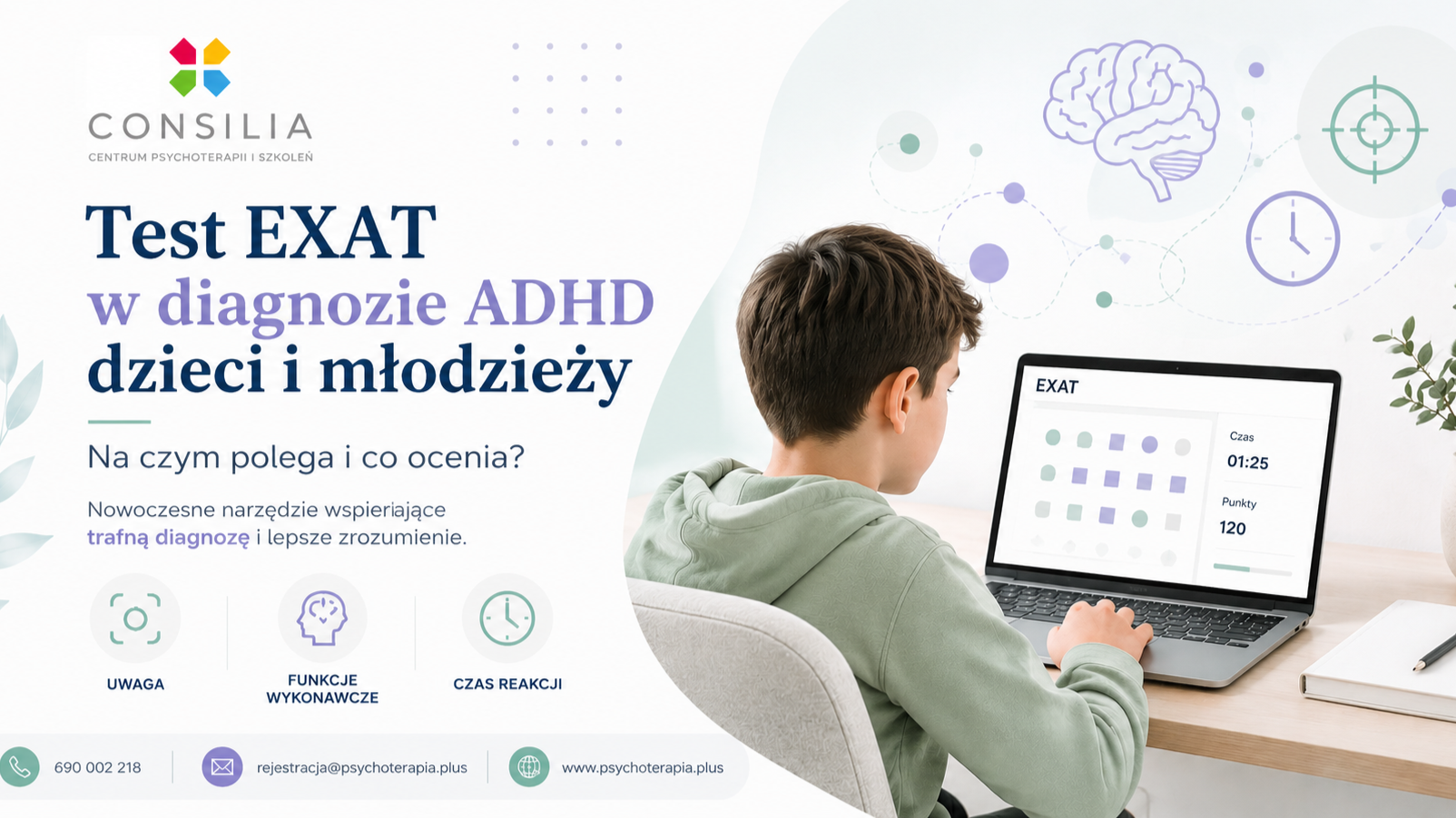 Test EXAT wykorzystywany jako element diagnozy ADHD dzieci i młodzieży